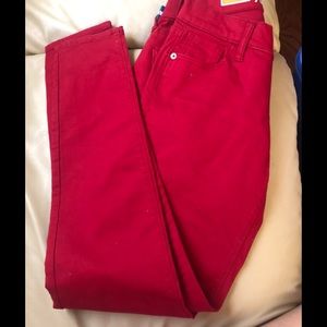 red pants